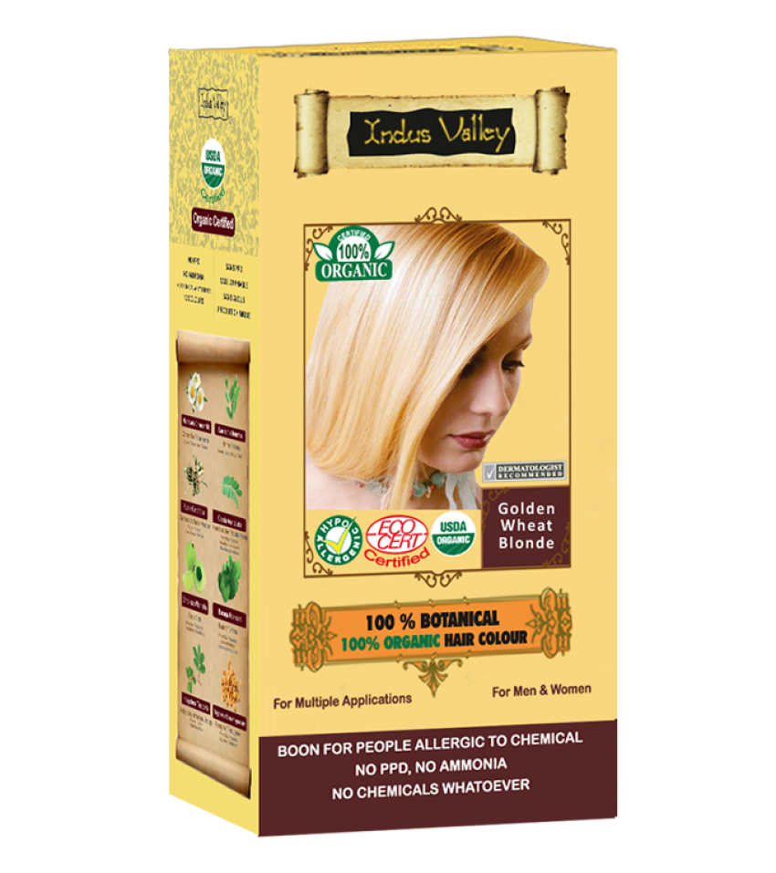 100% Botanical Hair Colour Golden Wheat Blonde