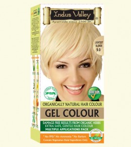 90% Chemical Free Gel Hair Colour Lightest blonde 9.0