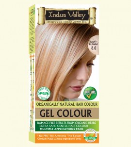 90% Chemical Free Gel Hair Colour Light Blonde 8.0