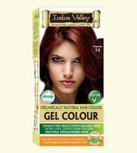 90% Chemical Free Gel Hair Colour Burgundy 3.6